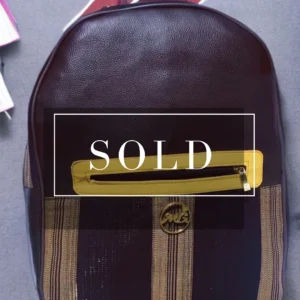Aso Oke Red Backpack - Image 3