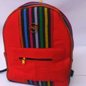 Aso Oke Red Backpack - Image 5