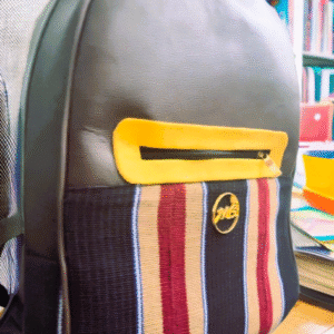 Aso Oke Brown Backpack - Image 11