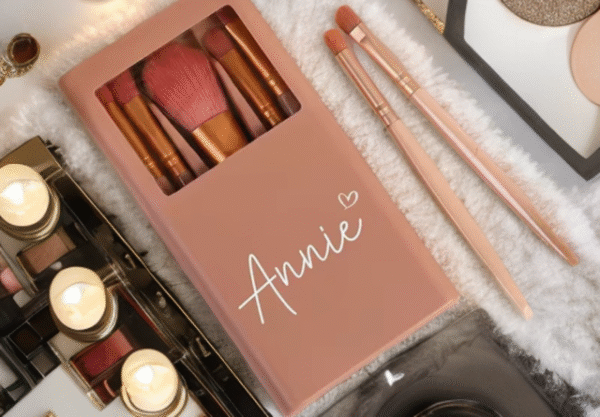Personalised Makeup Brushes & Box