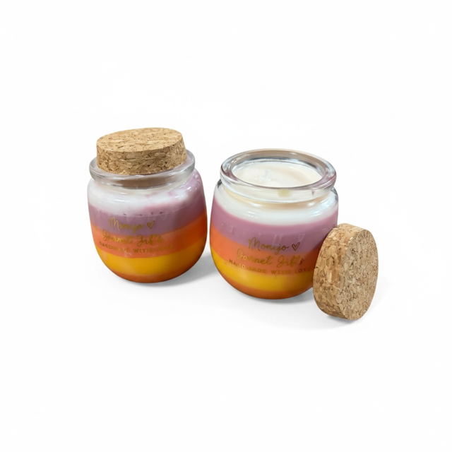 layered candle
